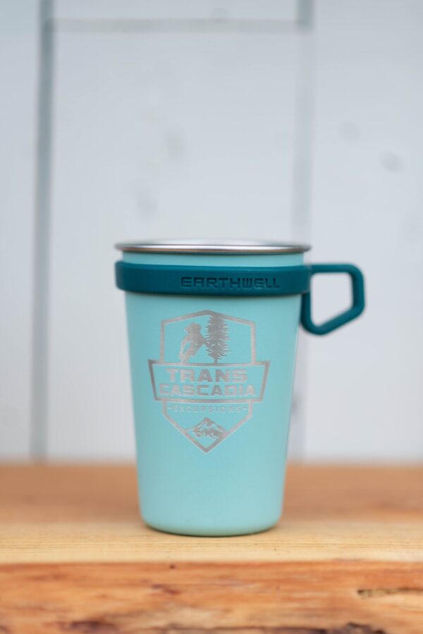 Earthwell Pint Cup in Aqua Blue color option.